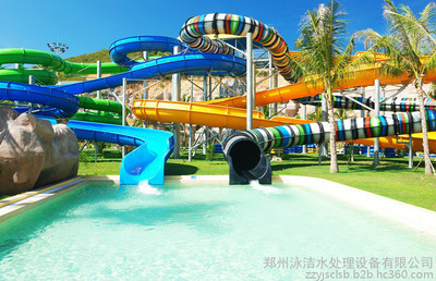 遼寧阜新市泳潔 泳池凈化設備 泳池循環水處理設備 人工造浪設備 真空造浪設備 水上樂園組合滑梯圖片_高清圖_細節圖